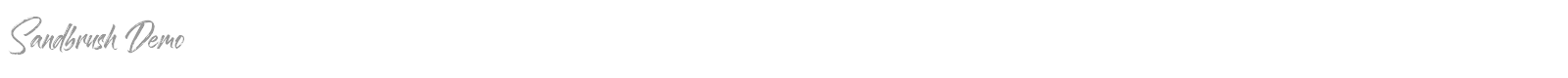 Sandbrush font preview